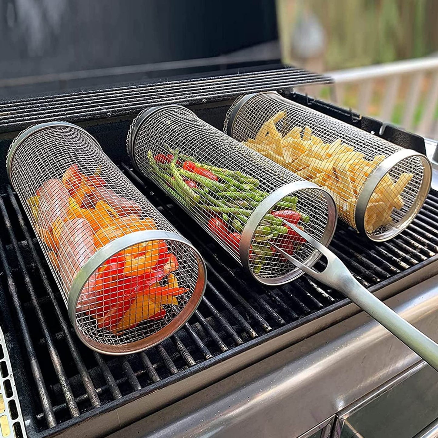 Portable Outdoor Camping Barbecue Rack